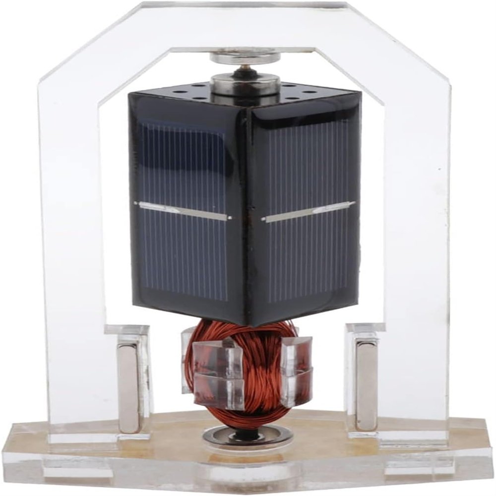 Mini Solar Motor, Levitating Educational Model, Magnetic Levitation High Speed Solar Motor Vertical Solar Motor (B)