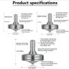 LOQATIDIS Precision Metal Spinning Top, The Easiest to Spin, Long Spin time Exceed 8 Mins, Support Handstand Rotation, Kill Time Relief Stress ADHD Anti-Anxiety Fidget Toys (3PCS L+M+S, Silver) view 2