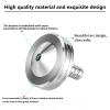 LOQATIDIS Precision Metal Spinning Top, The Easiest to Spin, Long Spin time Exceed 8 Mins, Support Handstand Rotation, Kill Time Relief Stress ADHD Anti-Anxiety Fidget Toys (3PCS L+M+S, Silver) view 3