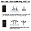 LOQATIDIS Precision Metal Spinning Top, The Easiest to Spin, Long Spin time Exceed 8 Mins, Support Handstand Rotation, Kill Time Relief Stress ADHD Anti-Anxiety Fidget Toys (3PCS L+M+S, Silver) view 4