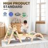 BlueWood Pikler Triangle Set, Toddler Climbing Toys Indoor, 7in1 Foldable Baby Climbing Toys- Rainbow view 4