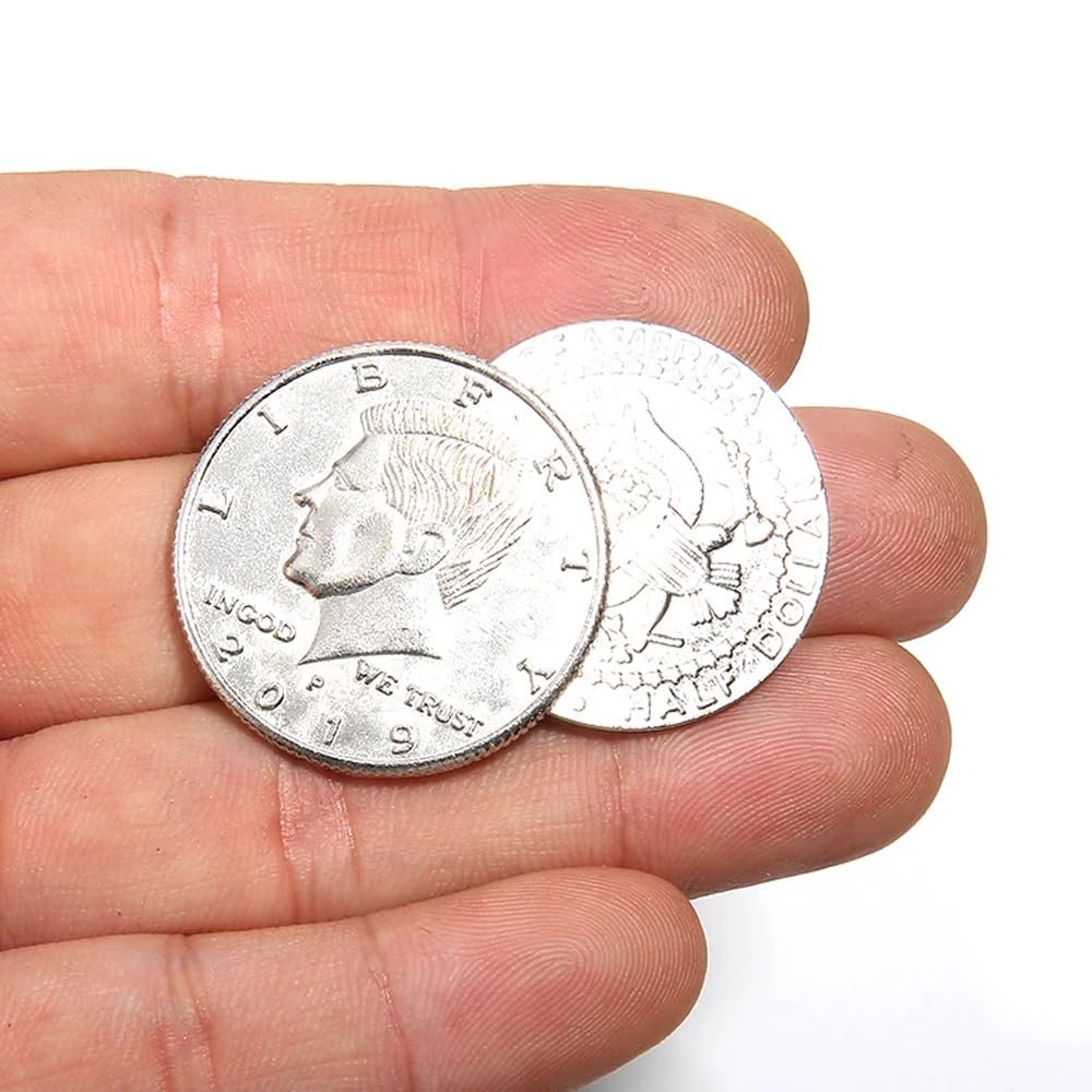 1Pcs Special Magnetic Flipper Coin Butterfly Coin Magic Tricks Money Magic Accessories Stage Street Close Up Comedy Props