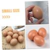 Baluue 5pcs Realistic Wooden Eggs for DIY Crafts Easter Decorations and Creative Projects Vivid Faux Eggs for Home Parties and Imaginative Play view 2