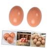 Baluue 5pcs Realistic Wooden Eggs for DIY Crafts Easter Decorations and Creative Projects Vivid Faux Eggs for Home Parties and Imaginative Play view 4