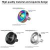 LOQATIDIS Precision Metal Spinning Top, Easy to Spin, Long Spin time Exceed 8 Mins, Support Handstand Rotation, Kill Time Relief Stress ADHD Anti-Anxiety Fidget Toys (3PCS L, Black+Silver+Colorful) view 3