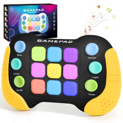 AOTIBO Fast Push Fidget Toys Handle, Flashing Handheld Game for Kids Teens Adults, Electronic Brain & Memory Game, Quick Push Buttons Gamepad, Xmas Birthday Gifts STEM Toys for Boys Girls