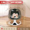 Electric Baby Swing with Remote Control - 5 Natural Motion Speeds, Detachable Seat Pad | Portable Infant Swing for Indoor/Outdoor Use (0-12M, 20lbs)(Green) view 3