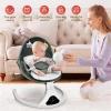 Electric Baby Swing with Remote Control - 5 Natural Motion Speeds, Detachable Seat Pad | Portable Infant Swing for Indoor/Outdoor Use (0-12M, 20lbs)(Green) view 4