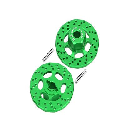 GPM Upgrades Aluminum 7075 +1Mm Hex With Brake Disk for 1/10 4Wd Ford Gt 4-Tec 2.0 83056-4 (green)