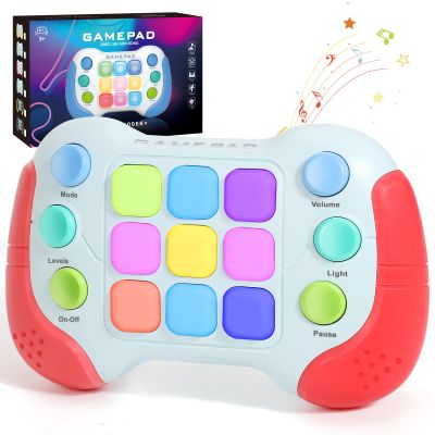 AOTIBO Fast Push Fidget Toys Handle, Flashing Handheld Game for Kids Teens Adults, Electronic Brain & Memory Game, Quick Push Buttons Gamepad, Xmas Birthday Gifts STEM Toys for Boys Girls