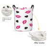 Foruidea Hearts Lips Laundry Basket,Laundry Hamper,Collapsible Storage Bin, Oxford Fabric Clothes Baskets,Nursery Hamper For Home,Office,Dorm,Gift Basket view 2
