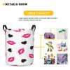 Foruidea Hearts Lips Laundry Basket,Laundry Hamper,Collapsible Storage Bin, Oxford Fabric Clothes Baskets,Nursery Hamper For Home,Office,Dorm,Gift Basket view 3