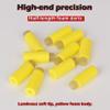 Lififun 200pcs Half-Length Soft Darts Compatible with Dart Zone, Adventure, Nerf, Worker - for Foam Dart Blasters & Toy Guns Accurate 1.2g 14+ Red (Luminous Yellow) view 3