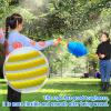 WOHPNLE Zoom Ball, Plastic Zip Ball Hole Design Zip Toy with Flexible Rope Pull Ball Game Ergonomic Handle Sliding Zoom Ball for Children Toy(Blue) view 2