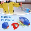 WOHPNLE Zoom Ball, Plastic Zip Ball Hole Design Zip Toy with Flexible Rope Pull Ball Game Ergonomic Handle Sliding Zoom Ball for Children Toy(Blue) view 4