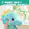 AWOTOY Baby Toys 0 to 12 Months, Musical Stuffed Animal Activity Soft Toys with Multi-Sensory Crinkle, Rattle and Textures, Infant Tummy Time Toys for Newborn Boys, Seahorse, Blue view 2