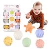 ROHSCE Sensory Balls for Babies - 6 Pack, Ball for Toddlers 1-3, Soft & Textured Montessori Baby Toys 6 to 12 Months, Wheat Straw Toddler Balls for Infant Development view 1