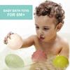 ROHSCE Bath Toys, Soft Sport Sensory Balls for Toddlers Boys Girls No Hole Wheat Straw Soft Montessori Toys for Babies 6 Months+, Swimming Pool Beach Shower Baby Toys view 4