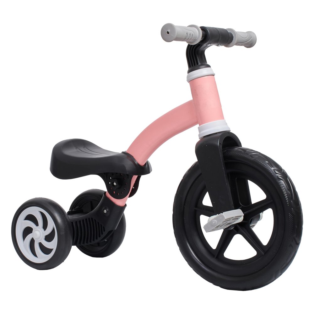 banana bike Kids Tricycles Age 2-4 - Removable Pedals and Adjustable Seat - 3 Wheel Balance Bike - 11 Inches Front Wheel - Developmental Ride for Boys and Girls - Kids Trike - Pink