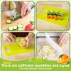 14Pcs Kids Cooking Cutter Set Kids Cutter Kitchen Set Safe Reusable Plastic Toddler Kitchen Cutter Set with Wooden Cutter Serrated Cutter Chopping Block Peeler Gloves for Cutting Fruit Vegetable view 3