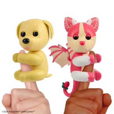 Fingerlings Adopt Me Dog + Bat Dragon 2-Pack Bundle