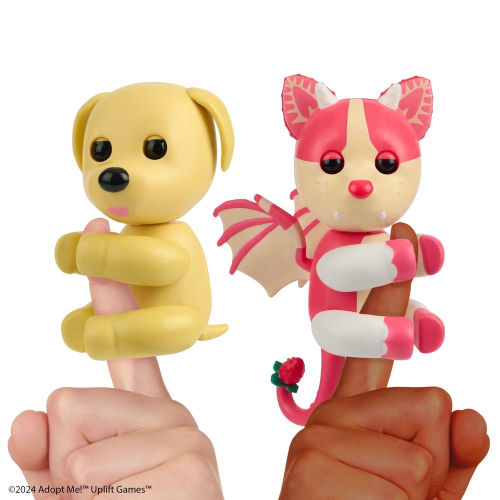 Fingerlings Adopt Me Dog + Bat Dragon 2-Pack Bundle