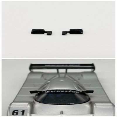 Greenhills Repro Black Wing Mirror Pair for Scalextric Sauber Mercedes - New - GP13