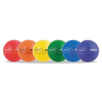 212 Main Rhino Skin Dodge Ball Set 8'' Diameter Assorted 6 Balls/Set