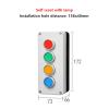 Fangyid Control Box with Light Button Switch 24V/220V with Emergency Stop Button self Reset Industrial Switch Waterproof Box (Color : 4 Mushroomrgy, Size : 24V) view 2