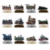 12 PCS Train Honeycomb Centerpieces for Table Decor, Retro Train Table Decorations Table Toppers for Train Party Decorations Train Birthday Party Supplies view 1
