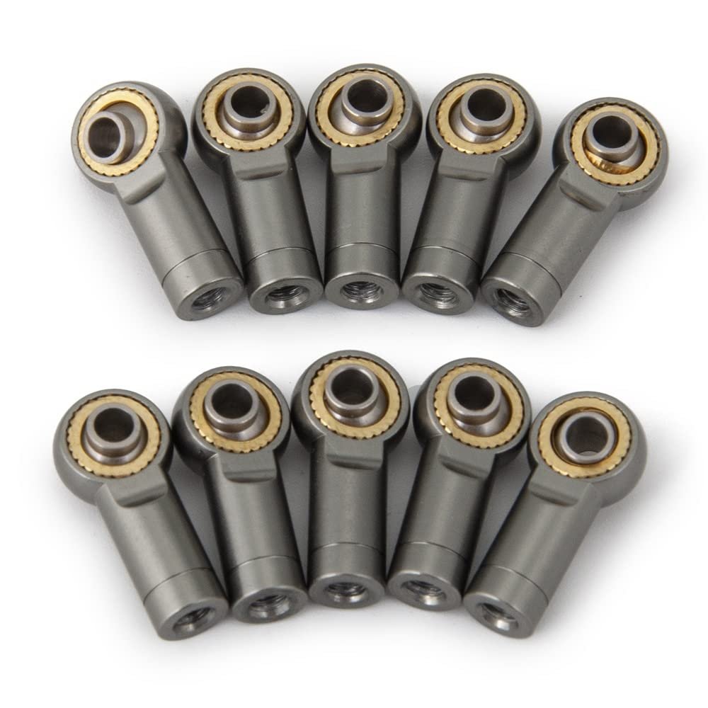 10pcs/Set Aluminum M3 Link Rod End Ball Joint CCW for 1/10 RC Car Crawler for SCX10 D90 Modification Accessories (Color : 5)