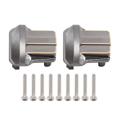 ALBARAY Upgrade Parts Compatible with TRX4M 11g Brass Front Rear Axle Diff Cover for 1/18 RC Crawler Car Upgrade Parts (4M-01) (Color : 2)