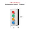 Fangyid Control Box with Light Button Switch 24V/220V with Emergency Stop Button self Reset Industrial Switch Waterproof Box (Color : 4 Mushroomrgy, Size : 220V) view 2