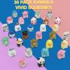 30 Packs Party Favors Slow Rising Stress Relief Squishies for Kids, Birthday Goodie Bag Stuffers Treasure Box Toys, Kids Classroom Prizes,Claw Machine Toys,Mini Animal Toys view 3