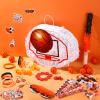 Hollowfly 162 Pcs Basketball Piata Basketball Party Favors 13 x 10 x 3 inch with Blindfold Confetti Bat Stress Ball Keychains Wristband Whistles Eraser Slap Bracelet Sticker Birthday Party Decoration view 4