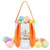 Zmoicky Easter Bunny Basket, Personalized Easter Basket for Kids - Orange Happy Easter Bunny view 1
