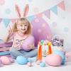 Zmoicky Easter Bunny Basket, Personalized Easter Basket for Kids - Orange Happy Easter Bunny view 3