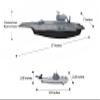 Aircraft Carrier Toy with Warplanes Fighter Jets Launching Planes Catapult Aircraft Helicopters Tanks Trucks Army Men Soliders view 2