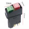 WARTHY Electromagnetic Switch 5 Pin On Off red/Green Push Button Emergency Stop Ignition Switch 12A 230V view 3