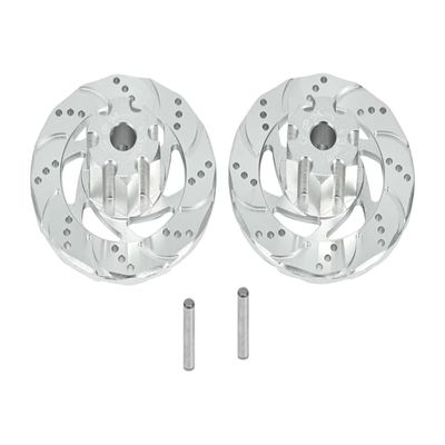 GPM Upgrades Aluminum 7075 +3Mm Front/Rear Hex With Brake Disk With Silver Lining for 1/7 Unlimited Desert Racer-85076-4 (silver)