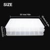 Double Sided Toy Car Storage Organizer Case for Model Cars, Transparent Carrying Box Container Carrier with 48 Compartments, Display Case for Small Dolls Mini Toys Model Car Storage and Collection view 3