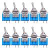 NIXCON 10PCS 2 Pin SPST Touch ON/Off 6A 125V 2 Position Mini Miniature Toggle Switc view 1