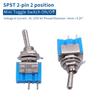 NIXCON 10PCS 2 Pin SPST Touch ON/Off 6A 125V 2 Position Mini Miniature Toggle Switc view 4