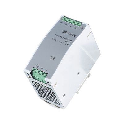 NIXCON DR-75-24 Single Output DIN Rail Switching Power Supply 24v Voltage Transformer LED Display 75W