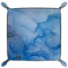 Blue Gold Marble Dice Tray PU Leather Dice Trays Folding Dice Holder Tray for Dice Games Like RPG, DND and Other Table Games view 2