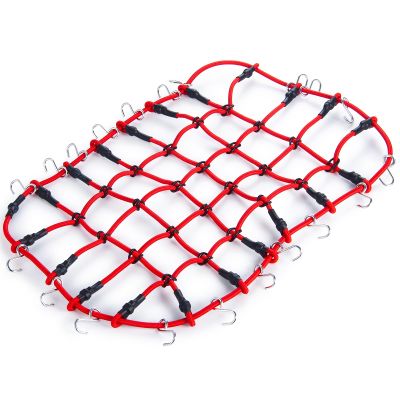 1PC RC Model Elastic Luggage Net with Hook for 1/10 TRX-4 Browco RC Crawler Upgrade Parts (Red)