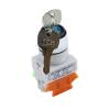 WARTHY LAY7 Self Reset Double Head Button Switch red Green with Light LA37 Flat Head Switch 22mm (Color : La37 Blue No Nc) view 4