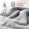 kmilro Baby Hooded Towel, 2-Pack Essentials with 31.5x31.5 inch, 2 Designs, Soft Absorbent Bath Towel for Boy and Girl view 2