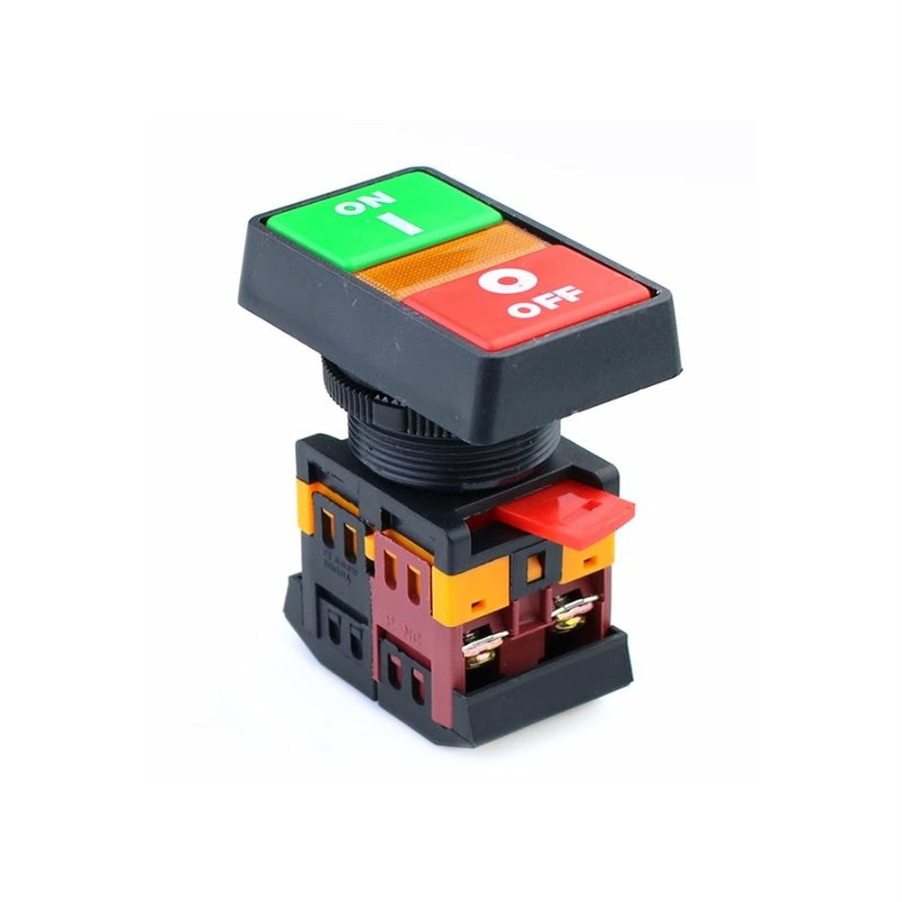 WARTHY 5pcs PPBB-30N ON Off Start Stop Push Button w Light Indicator Momentary Switch Red Green Power (Color : 5pcs) (Color : 5pcs)