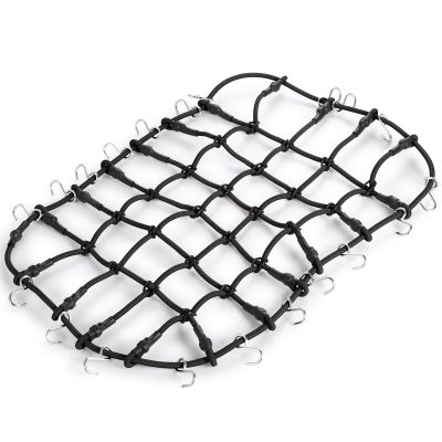 1PC RC Model Elastic Luggage Net with Hook for 1/10 TRX-4 Browco RC Crawler Upgrade Parts (Black)